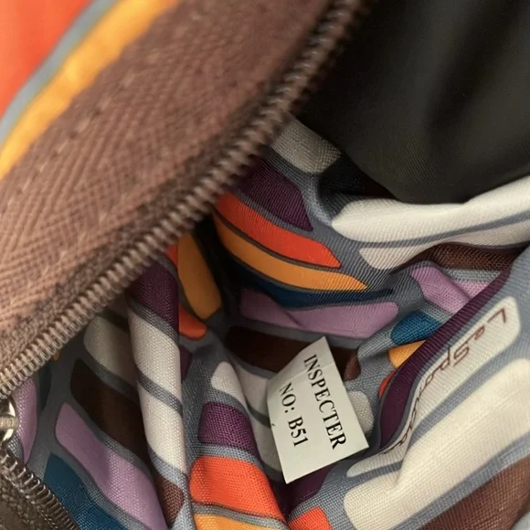 Lesportsac vintage brown travel weekender - Picture 10 of 12